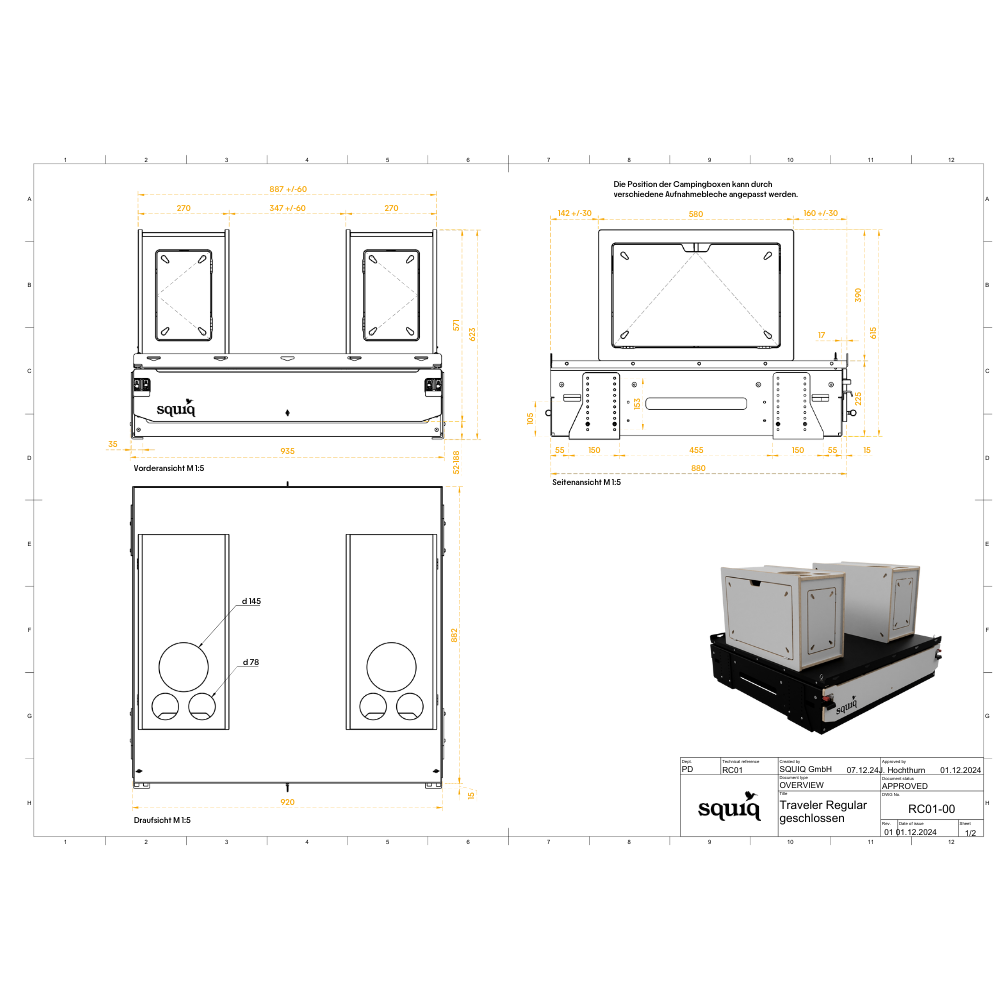 Multifunctional Trunk Storage Box