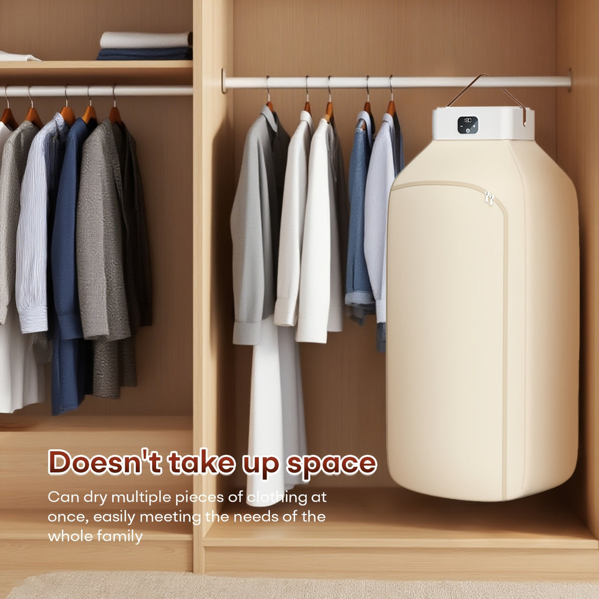 Smart 2-in-1 Automatic Portable Clothes Steamer & Dryer System